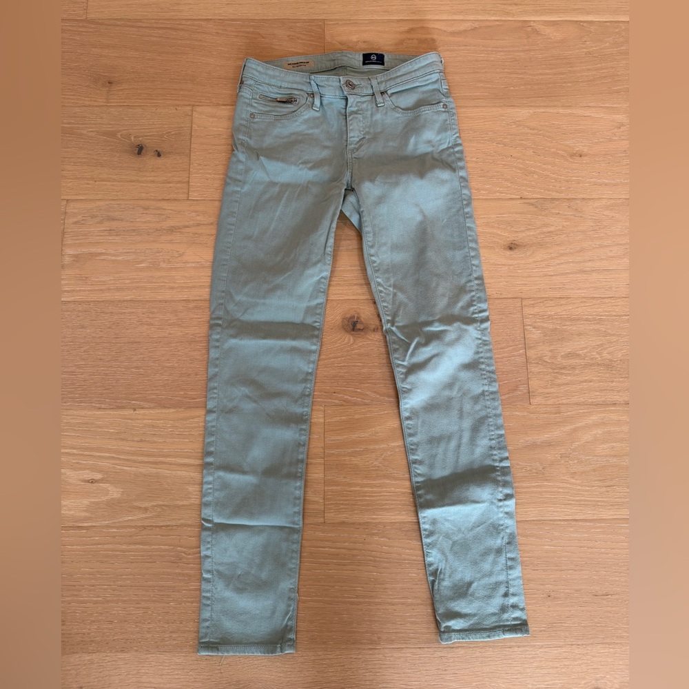 AG Adriano Goldschmied Light Green Jeans